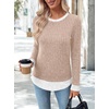 image:imageWIHOLL Womens Long Sleeve Shirts Fall Outfits Lightweight Sweaters 2026Apricot