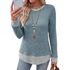 image:imageWIHOLL Womens Long Sleeve Shirts Fall Outfits Lightweight Sweaters 2026Blue