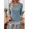 image:imageWIHOLL Womens Long Sleeve Shirts Fall Outfits Lightweight Sweaters 2026Blue