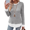 image:imageWIHOLL Womens Long Sleeve Shirts Fall Outfits Lightweight Sweaters 2026Gray