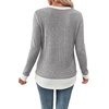 image:imageWIHOLL Womens Long Sleeve Shirts Fall Outfits Lightweight Sweaters 2026Gray