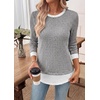 image:imageWIHOLL Womens Long Sleeve Shirts Fall Outfits Lightweight Sweaters 2026Gray