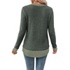 image:imageWIHOLL Womens Long Sleeve Shirts Fall Outfits Lightweight Sweaters 2026Green