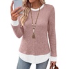 image:imageWIHOLL Womens Long Sleeve Shirts Fall Outfits Lightweight Sweaters 2026Pink