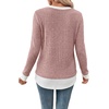 image:imageWIHOLL Womens Long Sleeve Shirts Fall Outfits Lightweight Sweaters 2026Pink