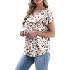 image:imageWIHOLL Womens Satin Summer Tops Cap Short Sleeve Blouses V Neck Shirts Business Casual Outfits Fashion Clothing 2026Printed Ink Dot
