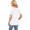 image:imageWIHOLL Womens Short Sleeve Square Neck Summer Tops Dressy Casual Blouses Trendy Clothes 2026A  White