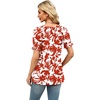 image:imageWIHOLL Womens Short Sleeve Square Neck Summer Tops Dressy Casual Blouses Trendy Clothes 2026B  Floral Print