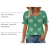 image:imageWIHOLL Womens Short Sleeve Square Neck Summer Tops Dressy Casual Blouses Trendy Clothes 2026B  Mint Green Print