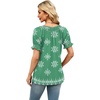 image:imageWIHOLL Womens Short Sleeve Square Neck Summer Tops Dressy Casual Blouses Trendy Clothes 2026B  Mint Green Print