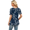 image:imageWIHOLL Womens Short Sleeve Square Neck Summer Tops Dressy Casual Blouses Trendy Clothes 2026B  Navy Floral