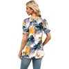 image:imageWIHOLL Womens Short Sleeve Square Neck Summer Tops Dressy Casual Blouses Trendy Clothes 2026B  Print a