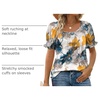 image:imageWIHOLL Womens Short Sleeve Square Neck Summer Tops Dressy Casual Blouses Trendy Clothes 2026B  Print a