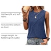 image:imageWIHOLL Womens Sleeveless Summer Crewneck Loose Fit Tank TopsDark Navy