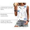 image:imageWIHOLL Womens Sleeveless Summer Crewneck Loose Fit Tank TopsGraphic Floral White