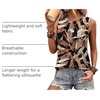 image:imageWIHOLL Womens Sleeveless Summer Crewneck Loose Fit Tank TopsGraphic Leaves Brown