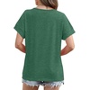 image:imageWIHOLL Womens Summer Tops 2026 Short Sleeve V Neck T Shirts Fashion Beach Vacation Clothes Business Casual OutfitsGreen