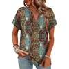 image:imageWIHOLL Womens Summer Tops 2026 Short Sleeve V Neck T Shirts Fashion Beach Vacation Clothes Business Casual OutfitsVintage Boho