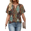 image:imageWIHOLL Womens Summer Tops 2026 Short Sleeve V Neck T Shirts Fashion Beach Vacation Clothes Business Casual OutfitsVintage Boho