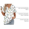 image:imageWIHOLL Womens Summer Tops Short Sleeve Basic Casual V Neck T Shirts Trendy Fashion 2026Z Multi Leaf