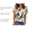 image:imageWIHOLL Womens Summer Tops Short Sleeve Basic Casual V Neck T Shirts Trendy Fashion 2026Z Multi Teal
