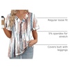 image:imageWIHOLL Womens Summer Tops Short Sleeve Basic Casual V Neck T Shirts Trendy Fashion 2026Z Tiedye Brown