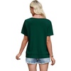 image:imageWIHOLL Womens Summer Tops Trendy 2 in 1 Blouses Short Sleeve Shirts Casual T Shirts Beach Vacation ClothesDark Green