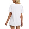 image:imageWIHOLL Womens Summer Tops Trendy Short Sleeve T Shirts Pleated Crewneck Tees Blouses Dressy Casual Outfits Fashion Clothing1white