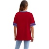image:imageWIHOLL Womens T Shirts Loose Fit Short Sleeve Tees Crew Neck Color Block Summer Tops 2026 Fashion03  Red1