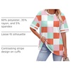 image:imageWIHOLL Womens T Shirts Loose Fit Short Sleeve Tees Crew Neck Color Block Summer Tops 2026 FashionBlue and Pink Color Block
