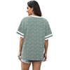 image:imageWIHOLL Womens T Shirts Loose Fit Short Sleeve Tees V Neck Color Block Summer Tops 2026 Fashion S4XLGreen White