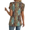 image:imageWIHOLL Womens Tops Dressy Casual Petal Sleeve Summer Spring Short Sleeve V Neck Shirts Work Business Vacation Clothes 2026Floral Boho