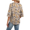 image:imageWIHOLL Womens Tops Eyelet Lace V Neck 34 Bell Sleeve Blouses Dressy Casual Work Shirt 2026 Summer Fall Fashion ClothingCaramel Blossom
