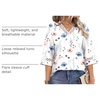image:imageWIHOLL Womens Tops Eyelet Lace V Neck 34 Bell Sleeve Blouses Dressy Casual Work Shirt 2026 Summer Fall Fashion ClothingWhite Greenery