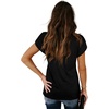 image:imageWIHOLL Womens Tops V Neck Summer Petal Sleeve Casual TshirtsBlack