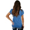 image:imageWIHOLL Womens Tops V Neck Summer Petal Sleeve Casual TshirtsBlue