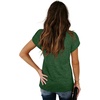 image:imageWIHOLL Womens Tops V Neck Summer Petal Sleeve Casual TshirtsGreen