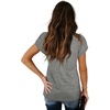 image:imageWIHOLL Womens Tops V Neck Summer Petal Sleeve Casual TshirtsGrey