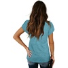 image:imageWIHOLL Womens Tops V Neck Summer Petal Sleeve Casual TshirtsGreygreen