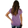 image:imageWIHOLL Womens Tops V Neck Summer Petal Sleeve Casual TshirtsLavender