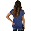 image:imageWIHOLL Womens Tops V Neck Summer Petal Sleeve Casual TshirtsNavy