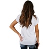image:imageWIHOLL Womens Tops V Neck Summer Petal Sleeve Casual TshirtsWhite