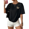 Butterfly Print Black