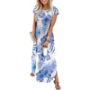 Floral Blue Leaf