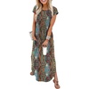 Floral Boho Dark Blue
