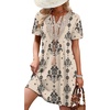 Beige Ethnic Floral