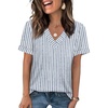 Z- Blue Striped White