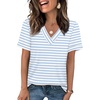 Z- White Blue Stripes