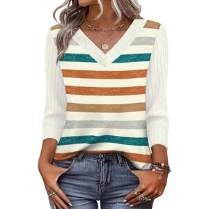 image:imageWIHOLL 34 Length Sleeve Womens Tops Lightweight Summer Fall OutfitsPrint 01