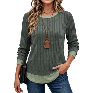 image:imageWIHOLL Womens Long Sleeve Shirts Fall Outfits Lightweight Sweaters 2026Green